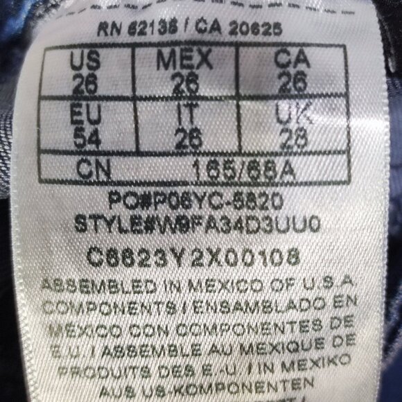 Guess silhouette jeans women's size 28 denim blue high-rise stretch skinny - Picture 7 of 15